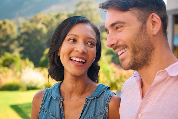 black woman and white man