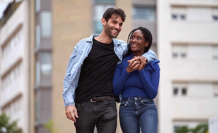 Interracial couple in Massachusetts