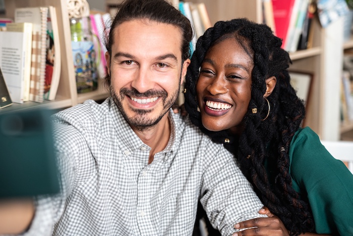 Interracial couple in the Netherlands