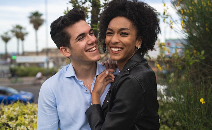 Interracial couple in Switzerland