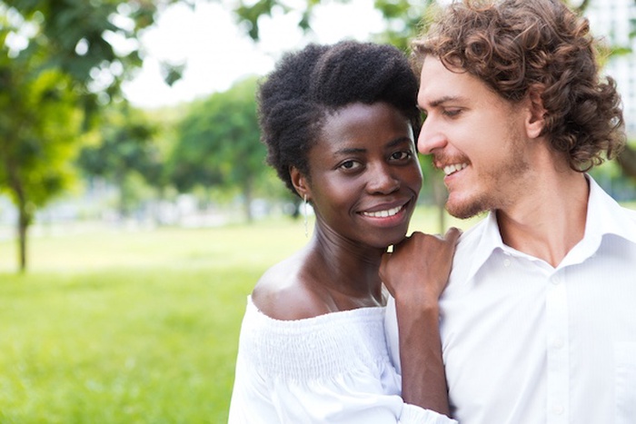 Interracial couple in the Netherlands