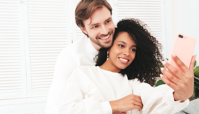 Interracial couple in Greece