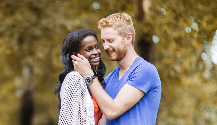 Interracial couple in Portugal