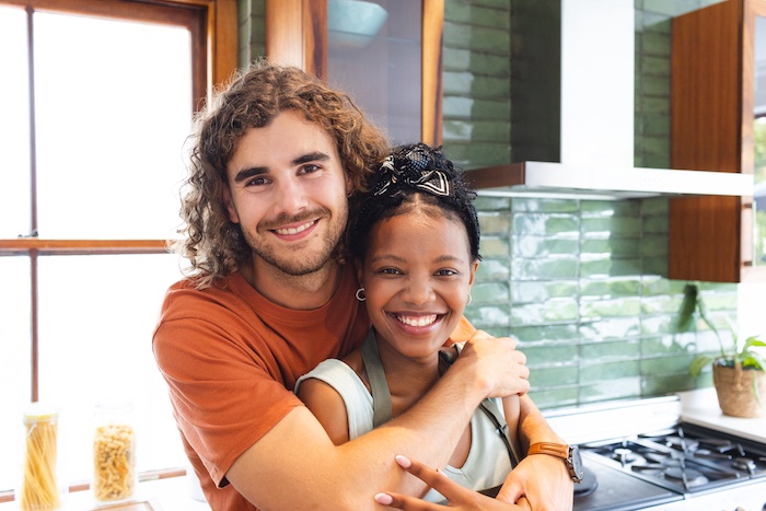 Interracial couple in France
