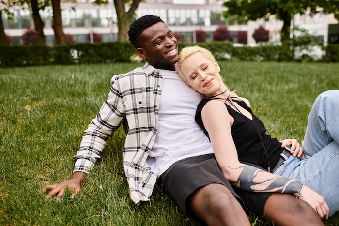 interracial couple in Portland
