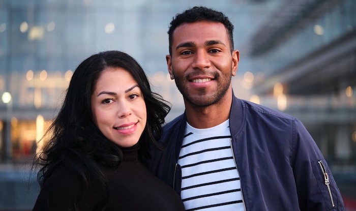 Interracial couple in Belgium