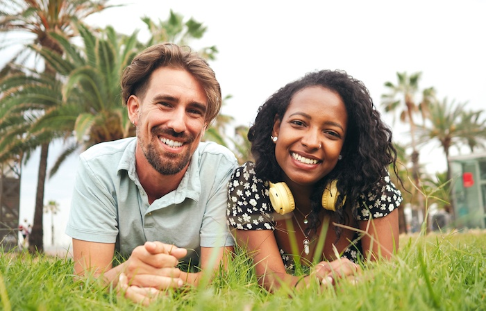 Interracial couple in Luxembourg