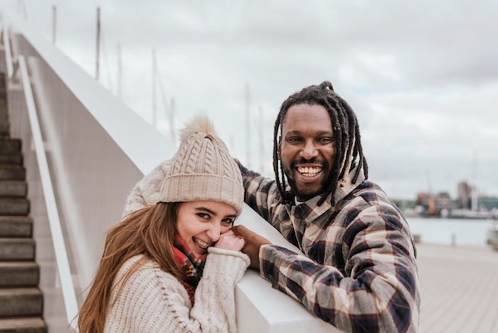 Interracial couple in Massachusetts
