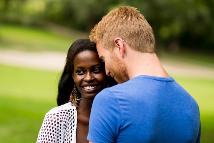Interracial couple in Denmark