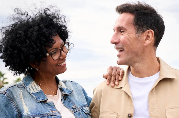 multiracial couple
