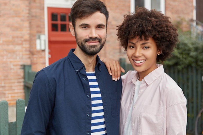 Interracial couple in the United Kingdom