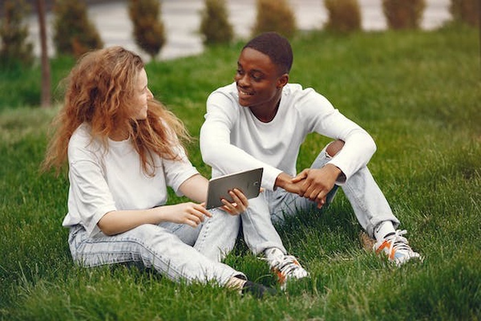 black man & white woman