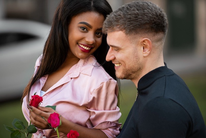Interracial couple in Hawaii