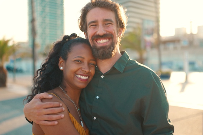 interracial couple in Miami