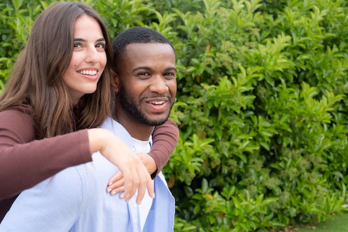 Interracial couple in South Australia