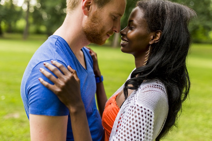 Multiracial couple