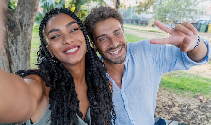 Interracial couple in Scotland